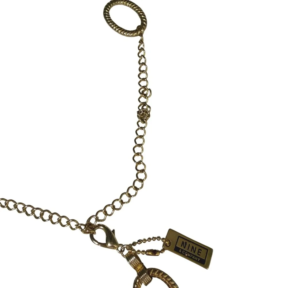 Nine & Company‎ Gold Chain Link Belt Adjustable 32